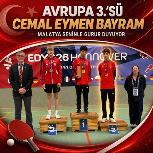  CEMAL EYMEN BAYRAM AVRUPA ÜÇÜNCÜSÜ