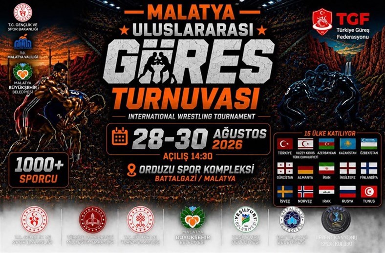 Malatya’da Dev Uluslararası Güreş Buluşması
